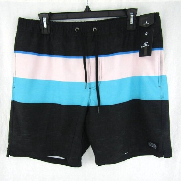 ONeill Smash Up Volley Swim Board Shorts XXL Black Blue Pink Stretch New Tags - Picture 11 of 11